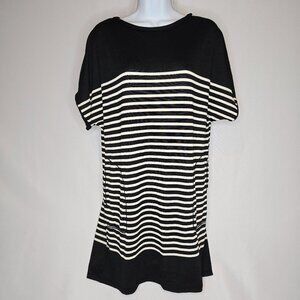 Max Studio Stripe Minidress Black & White, Women's Size M, NWT